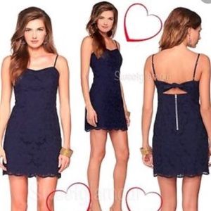 Navy eyelet Lilly Pulitzer dress